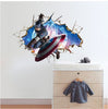 Avengers 3D Through Wall Stickers Decals